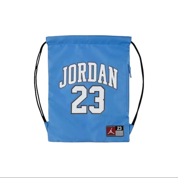 Nike Boys' Air Jordan #23 Tar Heels Jersey Gym Sack Bag University Blue - Picture 5 of 7